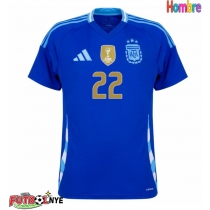 Camiseta Argentina Lautaro Martinez #22 Visitante Equipación Copa America 2024 manga corta